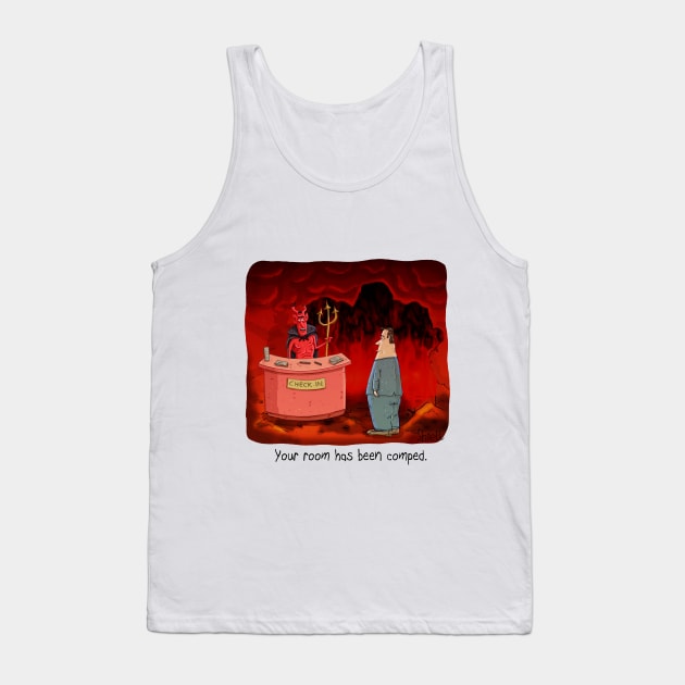 Room Comped in Hell Tank Top by macccc8